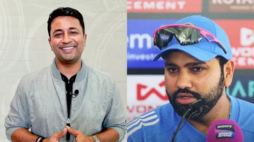 Pragyan Ojha and Rohit Sharma