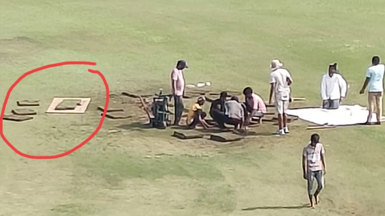 Afghanistan vs New Zealand Test outfield