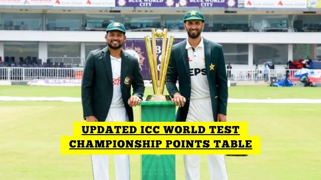 Updated ICC World Test Championship Points Table After PAK vs BAN 1st