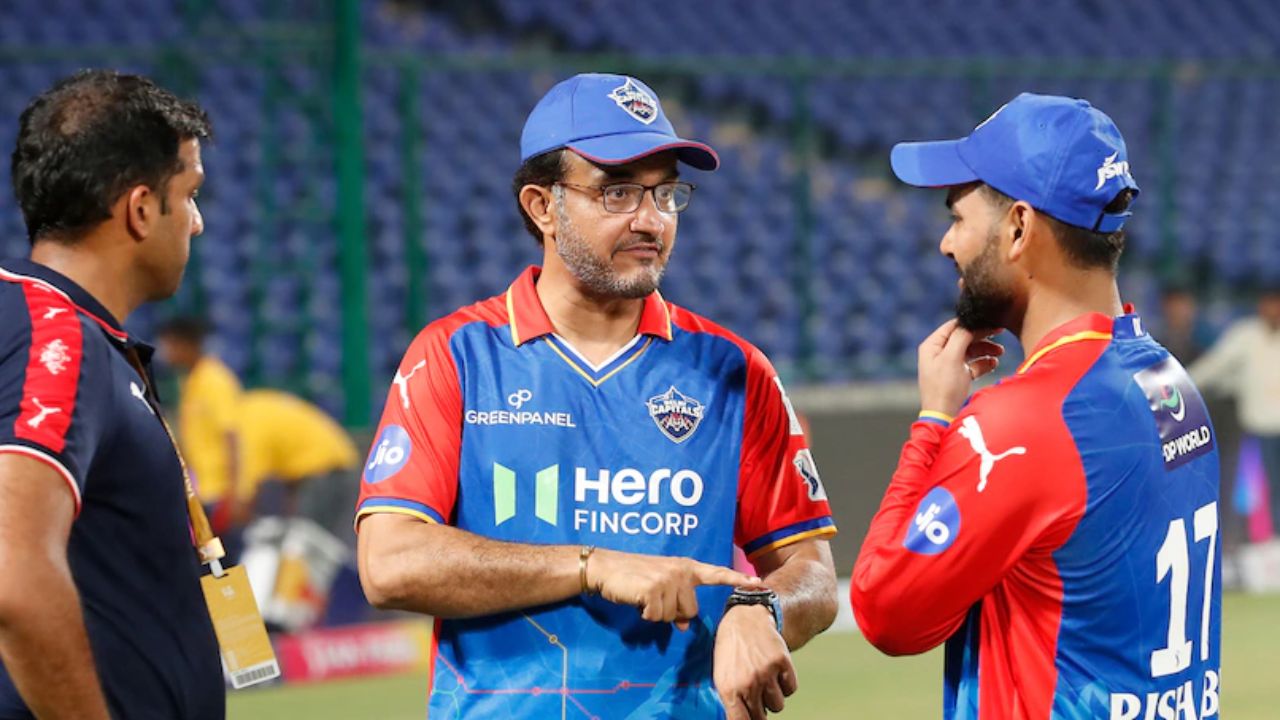 Parth Jindal, Sourav Ganguly and Rishabh Pant