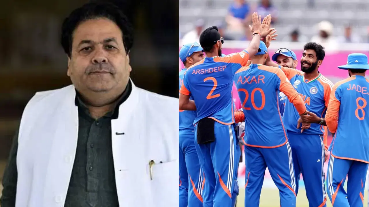 Rajeev Shukla and Team India