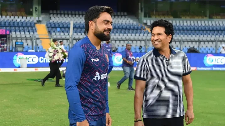 Rashid Khan and Sachin Tendulkar