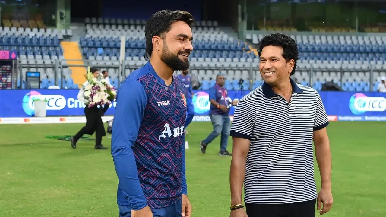 Rashid Khan and Sachin Tendulkar