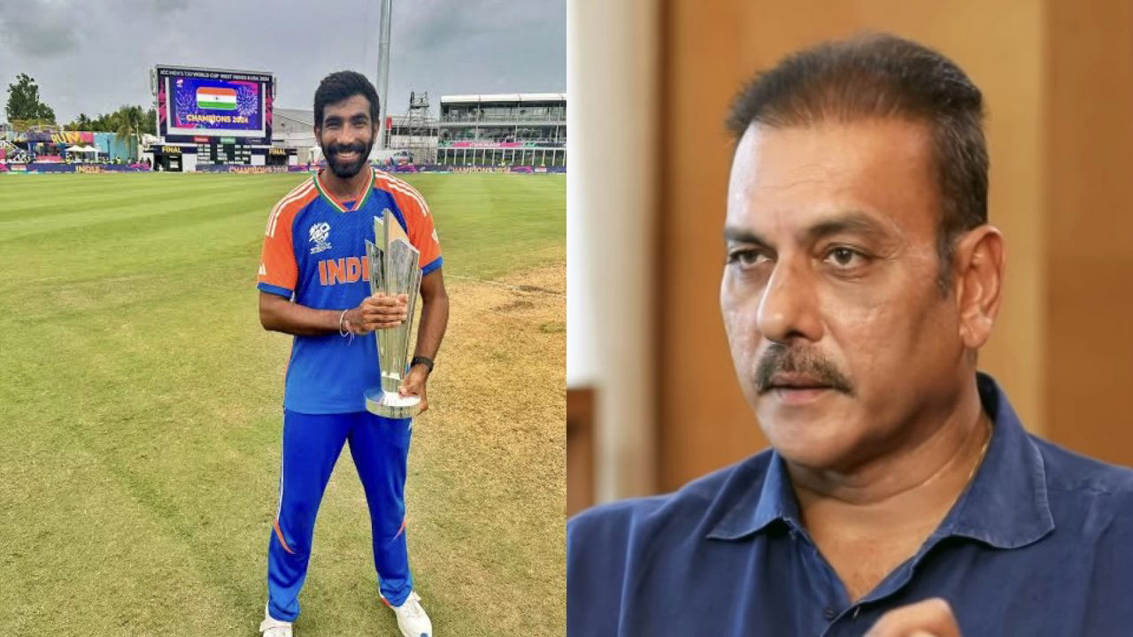 Ravi Shastri and Jasprit Bumrah