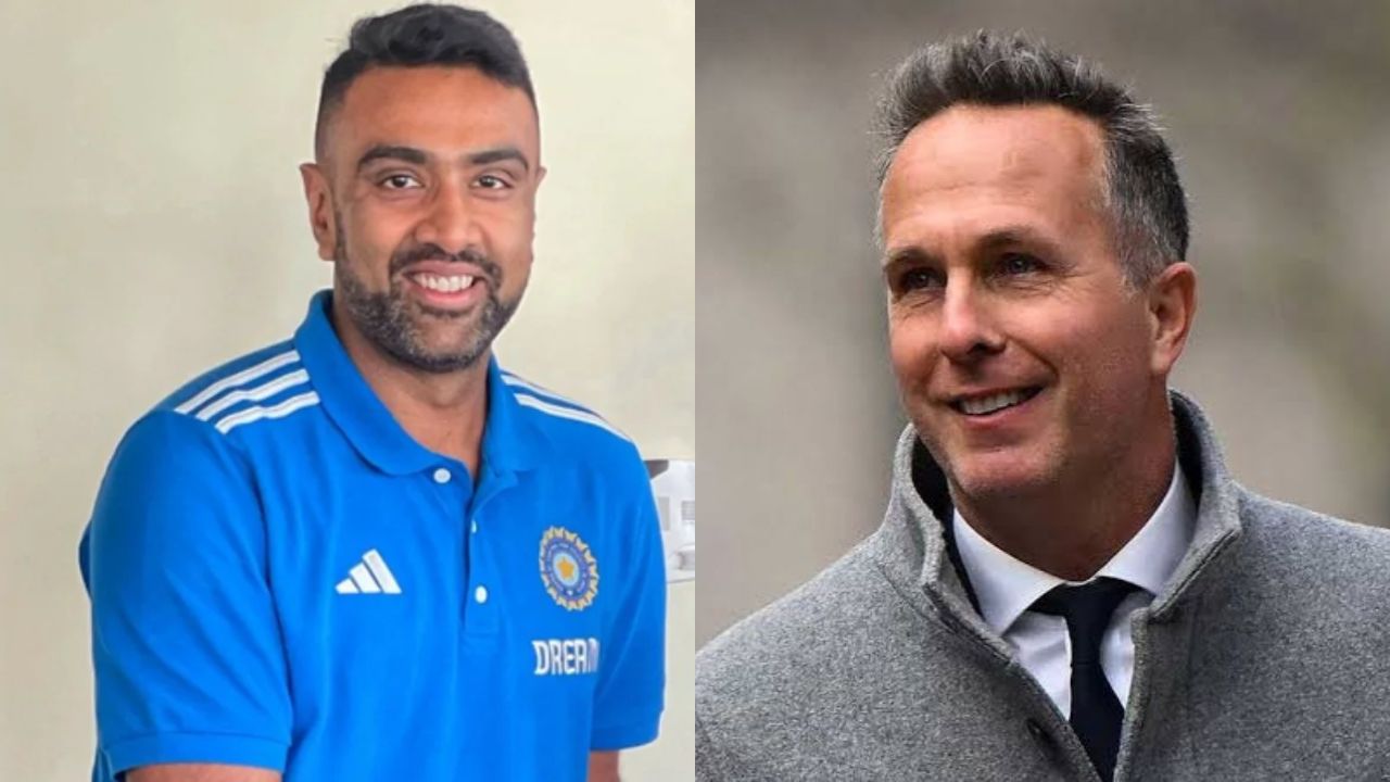 Ravichandran Ashwin and Michael Vaughan