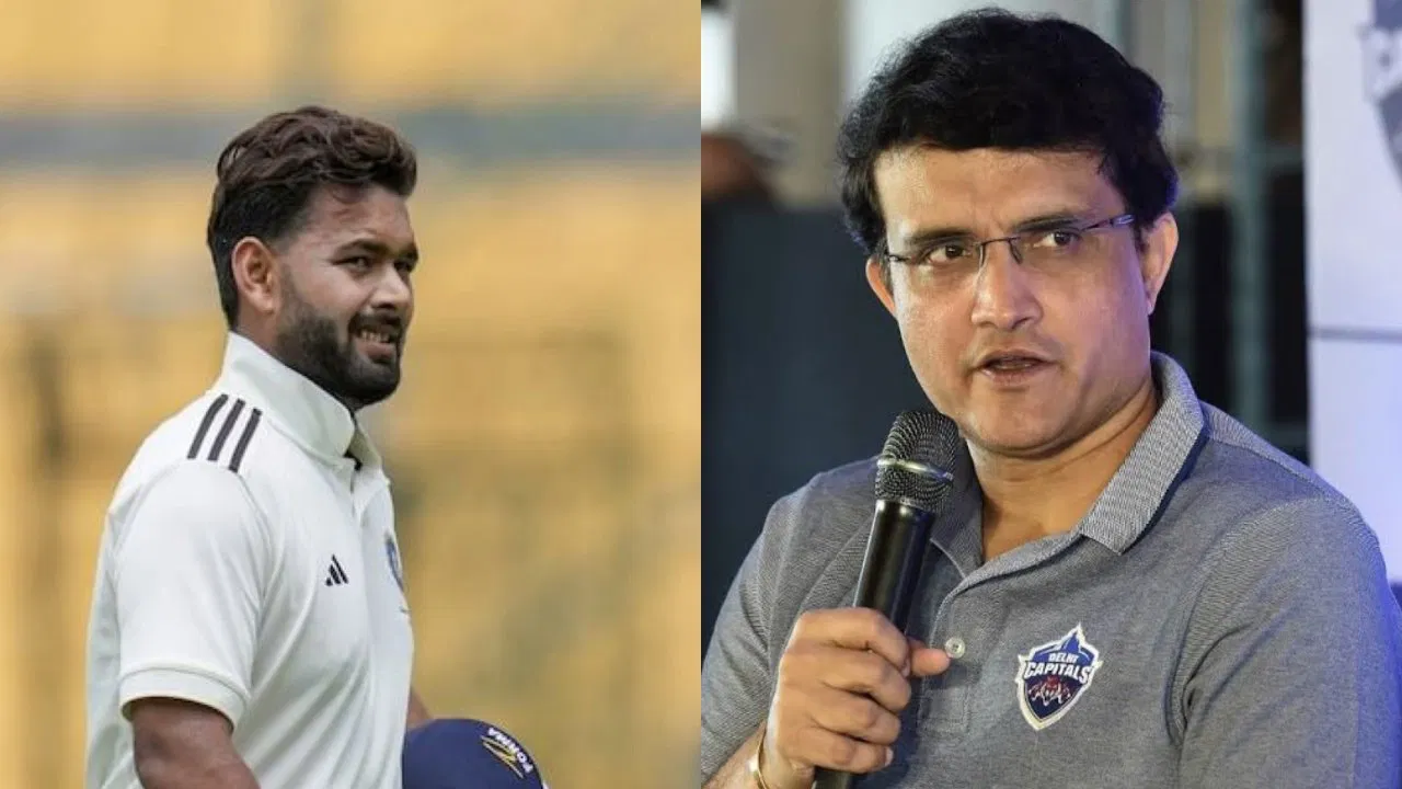 Rishabh Pant and Sourav Ganguly