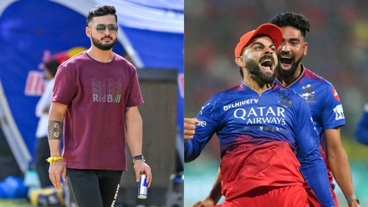 Riyan Parag and Virat Kohli