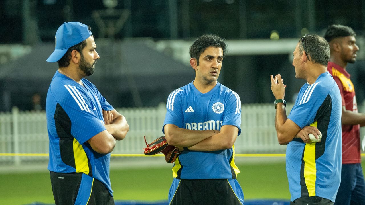 Rohit Sharma, Gautam Gambhir, and Ajit Agarkar