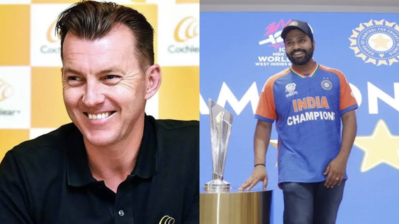 Rohit Sharma and Brett Lee