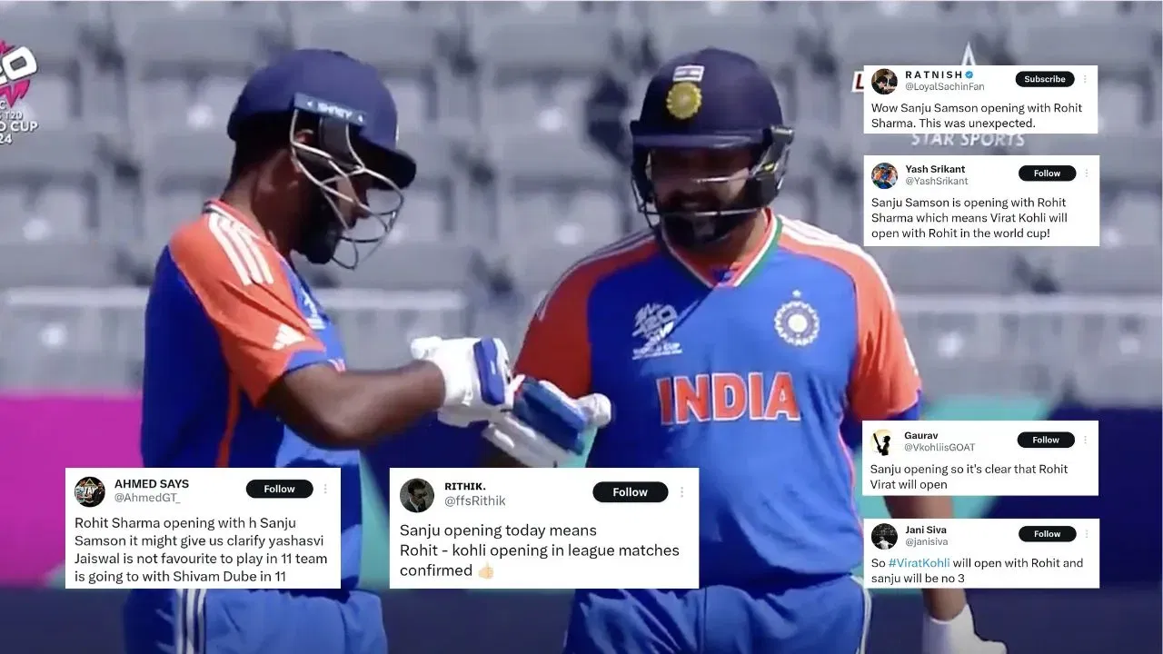 Twitter reacts as Sanju Samson and not Yashasvi Jaiswal opens the innings for India