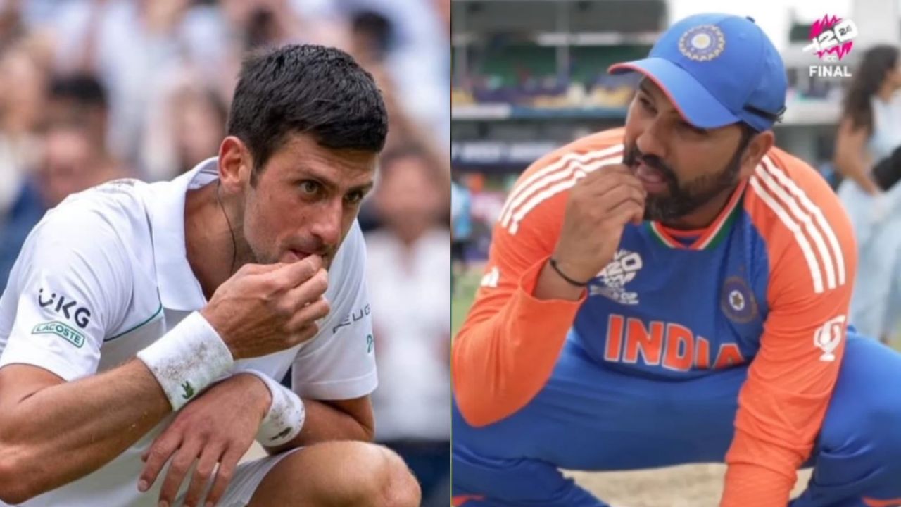 Rohit Sharma and Novak Djokovic