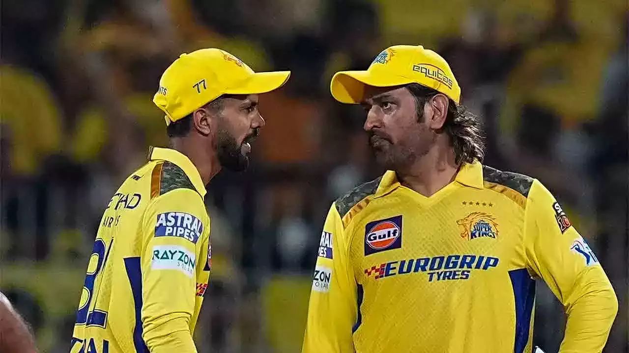 Ruturaj Gaikwad and MS Dhoni