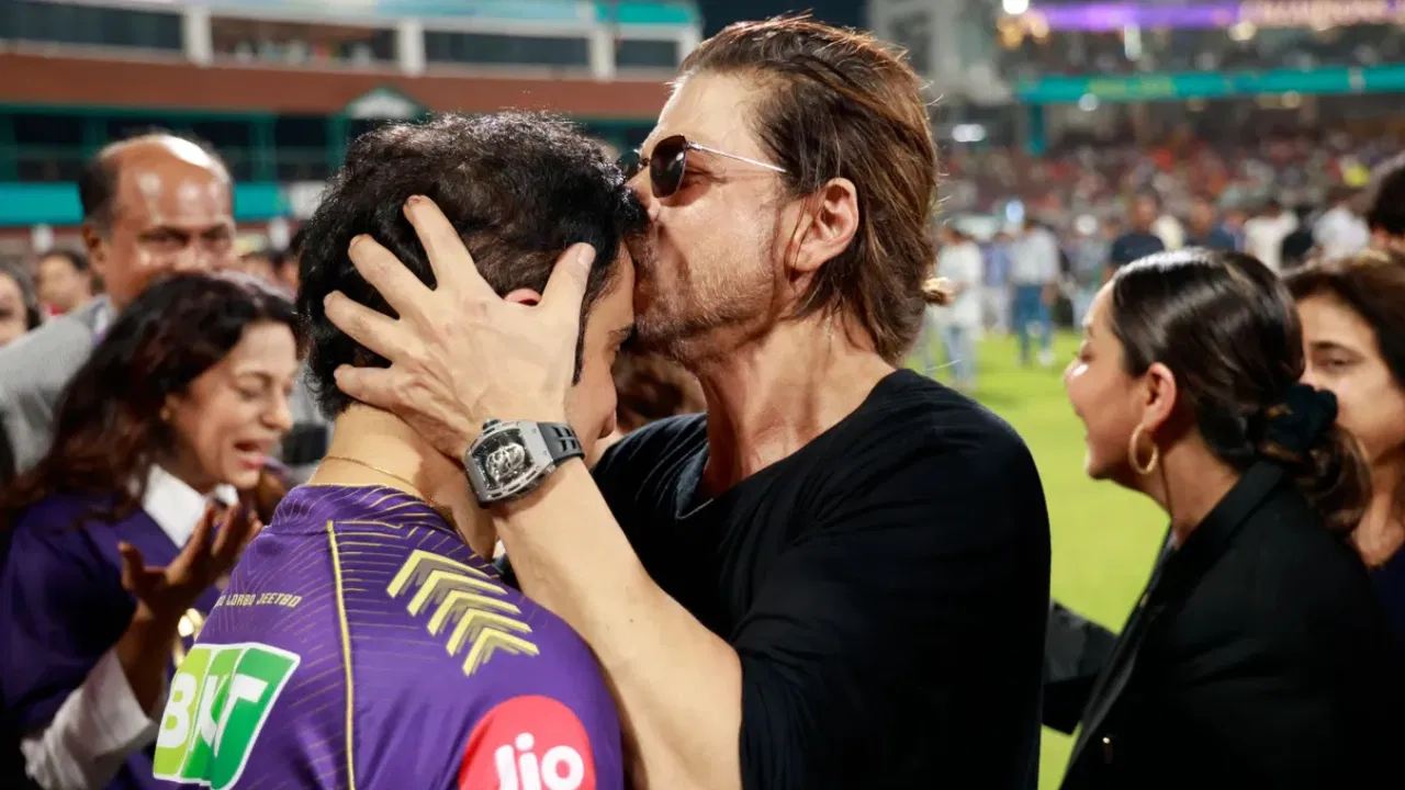 Gautam Gambhir and Shah Rukh Khan