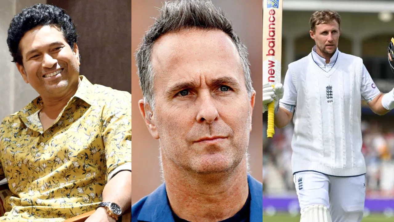 Sachin Tendulkar, Michael Vaughan and Joe Root