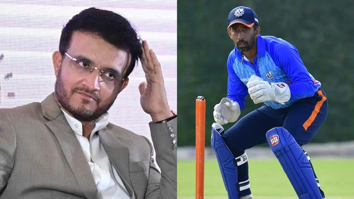 Wriddhiman Saha and Sourav Ganguly