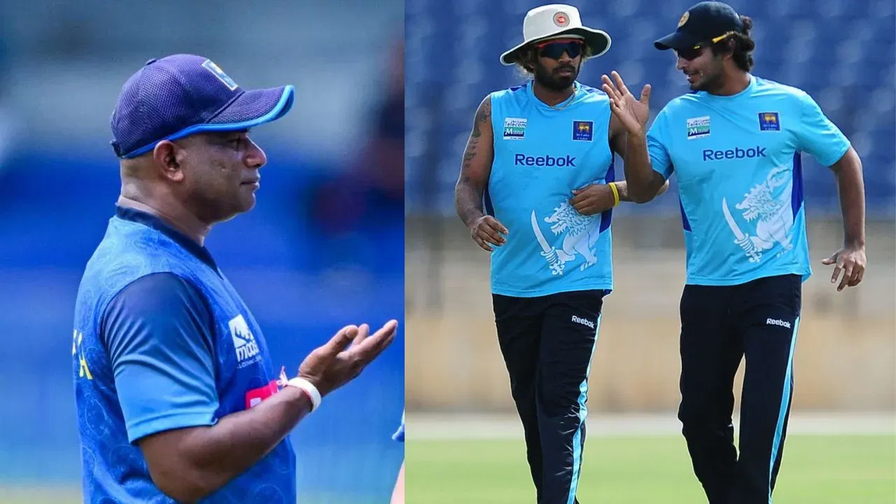 Sanath Jayasuriya, Kumar Sangakkara and Lasith Malinga.