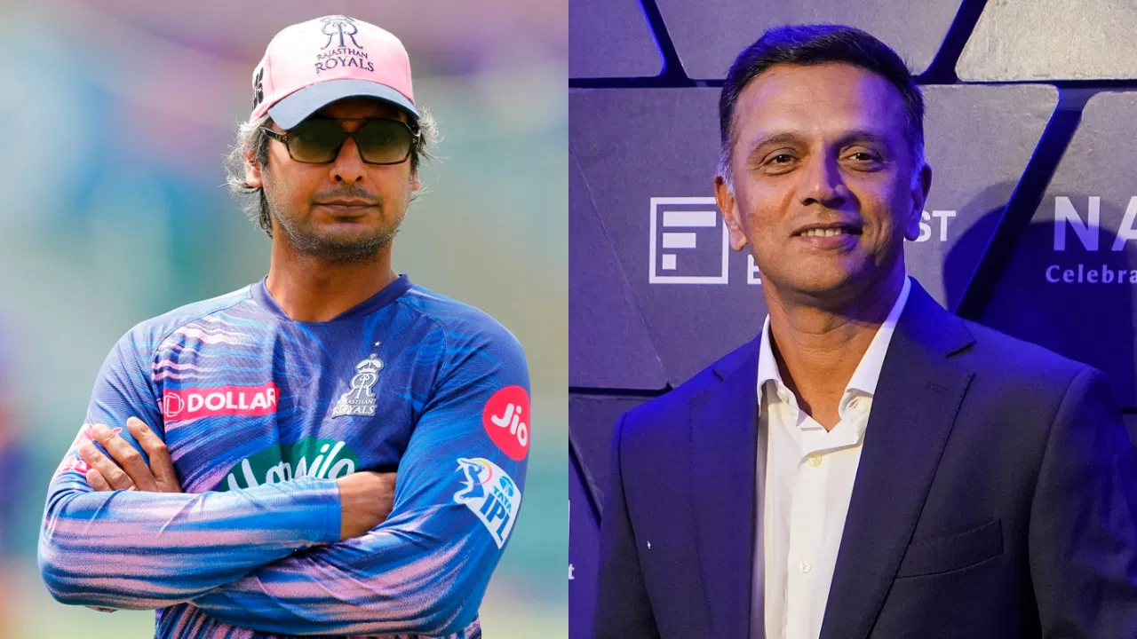 Kumar Sangakkara and Rahul Dravid