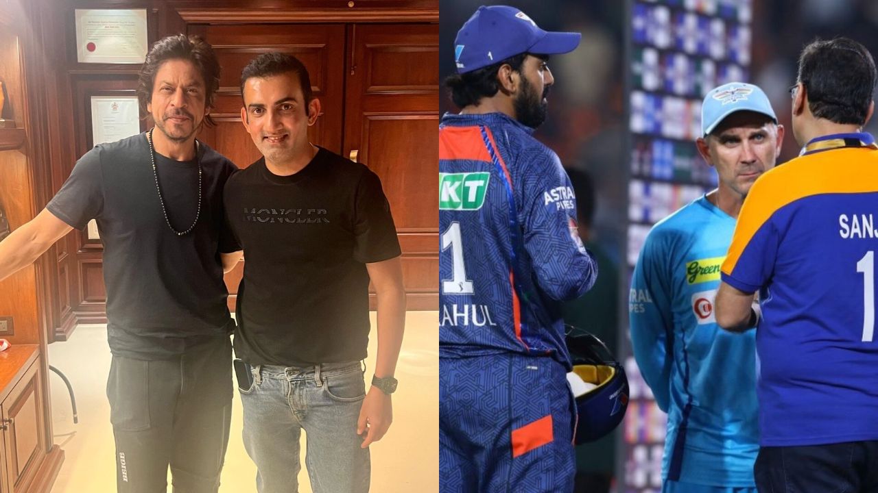 Shah Rukh Khan Gautam Gambhir KL Rahul Sanjiv Goenka