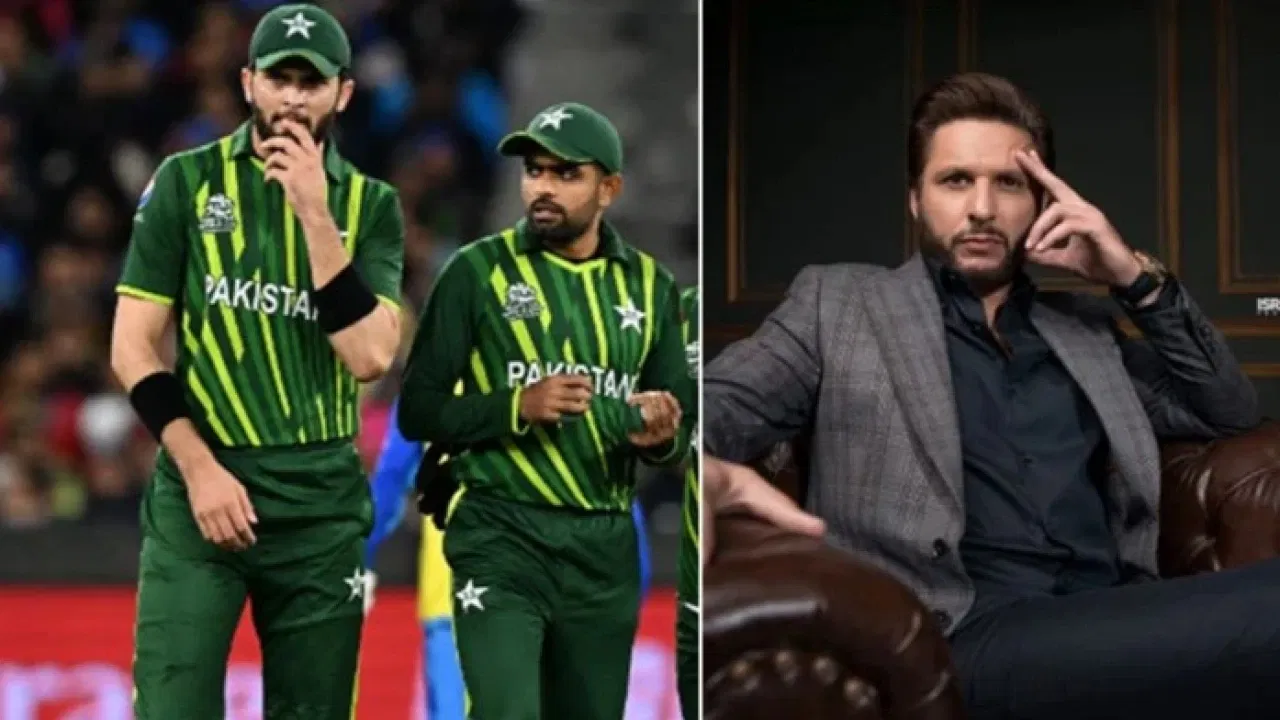 Shahid Afridi and Shaheen Afridi