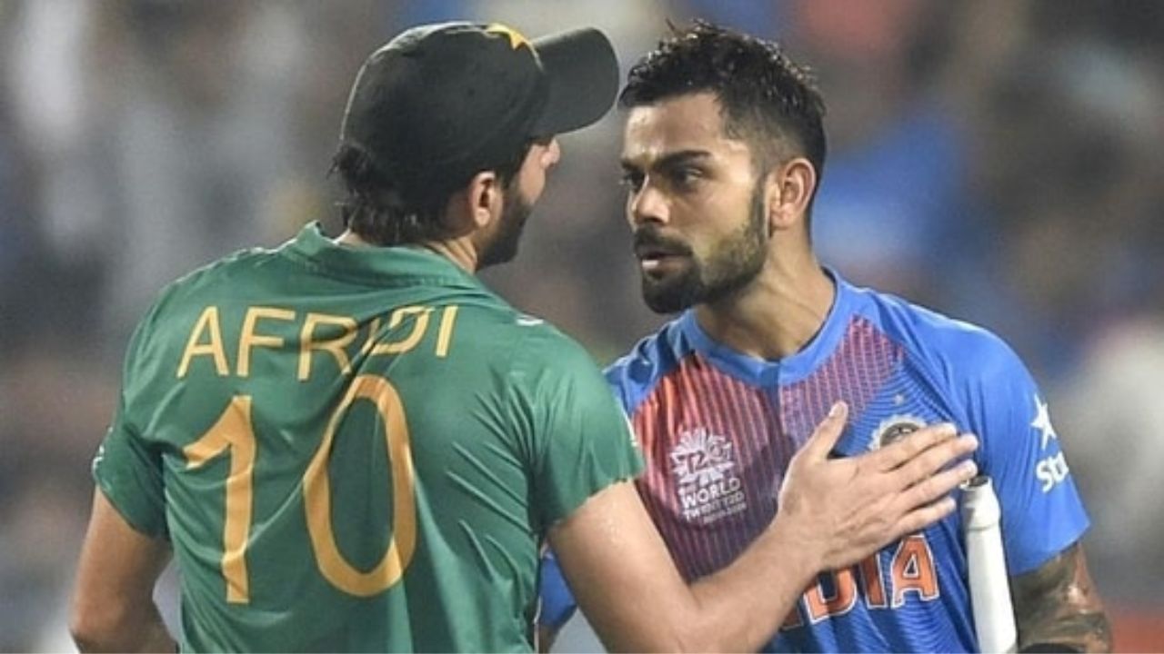 Shahid Afridi and Virat Kohli