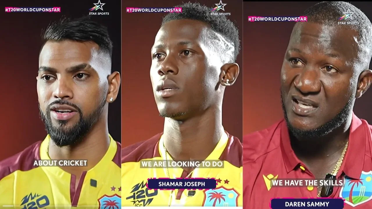 Watch Nicholas Pooran, Shamar Joseph and Darren Sammy express their confidence ahead of ICC T20 World Cup 2024