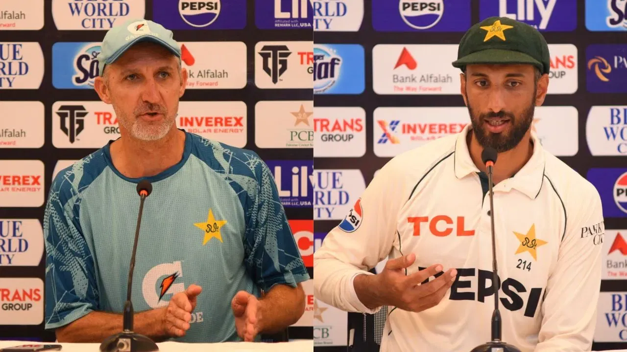 Shan Masood, Jason Gillespie (PC: X)