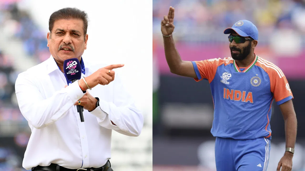 Ravi Shastri and Jasprit Bumrah