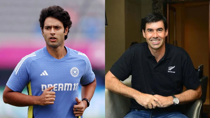 Shivam Dube and Stephen Fleming