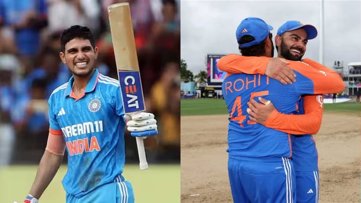 Shubman Gill Virat Kohli and Rohit Sharma