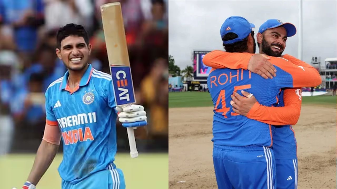 Shubman Gill, Rohit Sharma and Virat Kohli