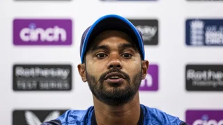 Dhananjaya de Silva of Sri Lanka