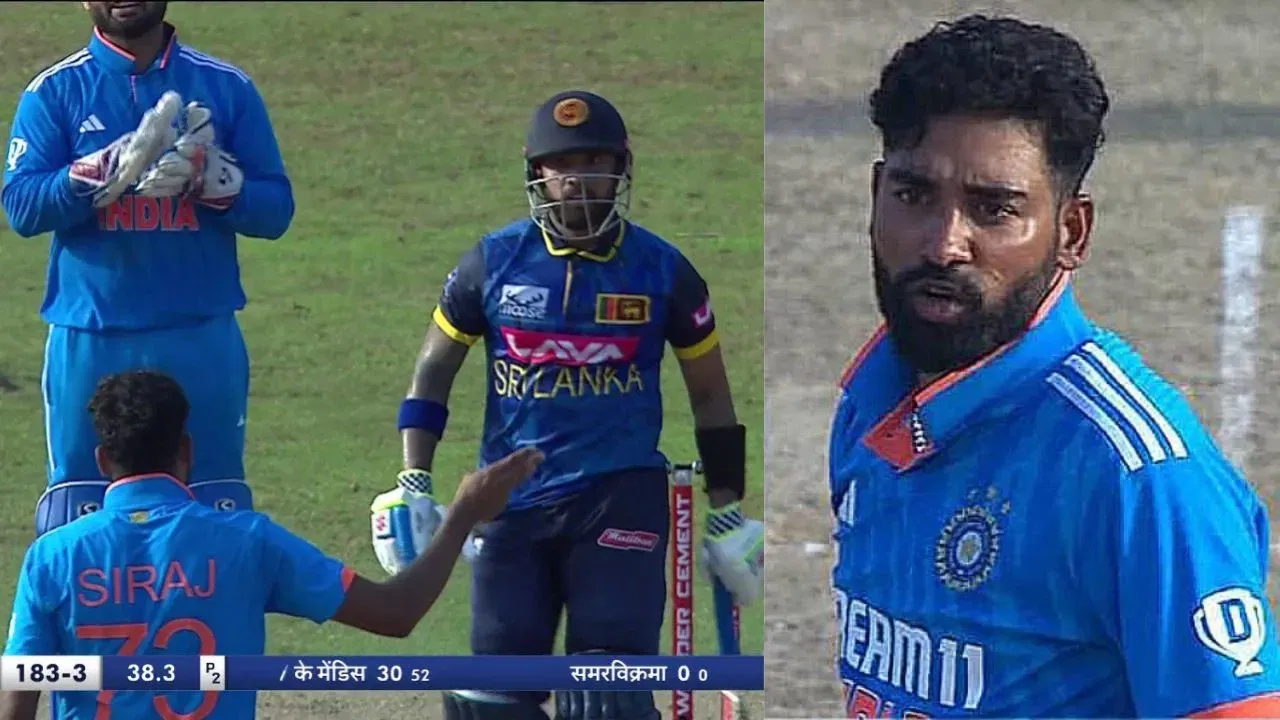 Mohammed Siraj and Kusal Mendis