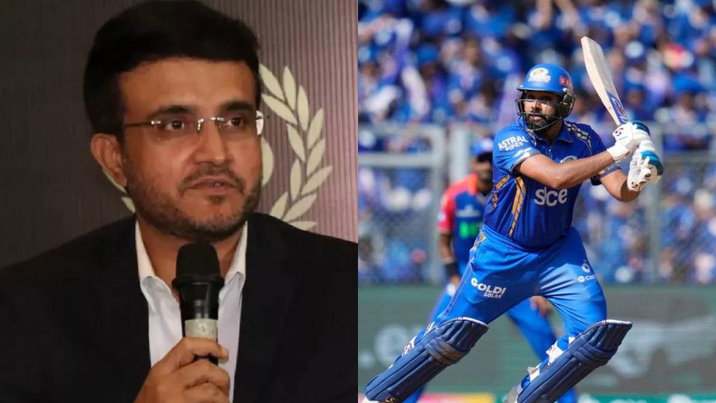 Sourav Ganguly and Rohit Sharma
