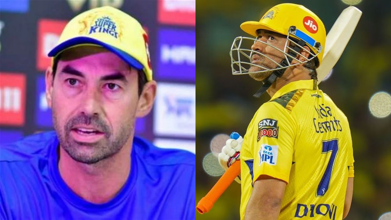 Stephen Fleming and MS Dhoni