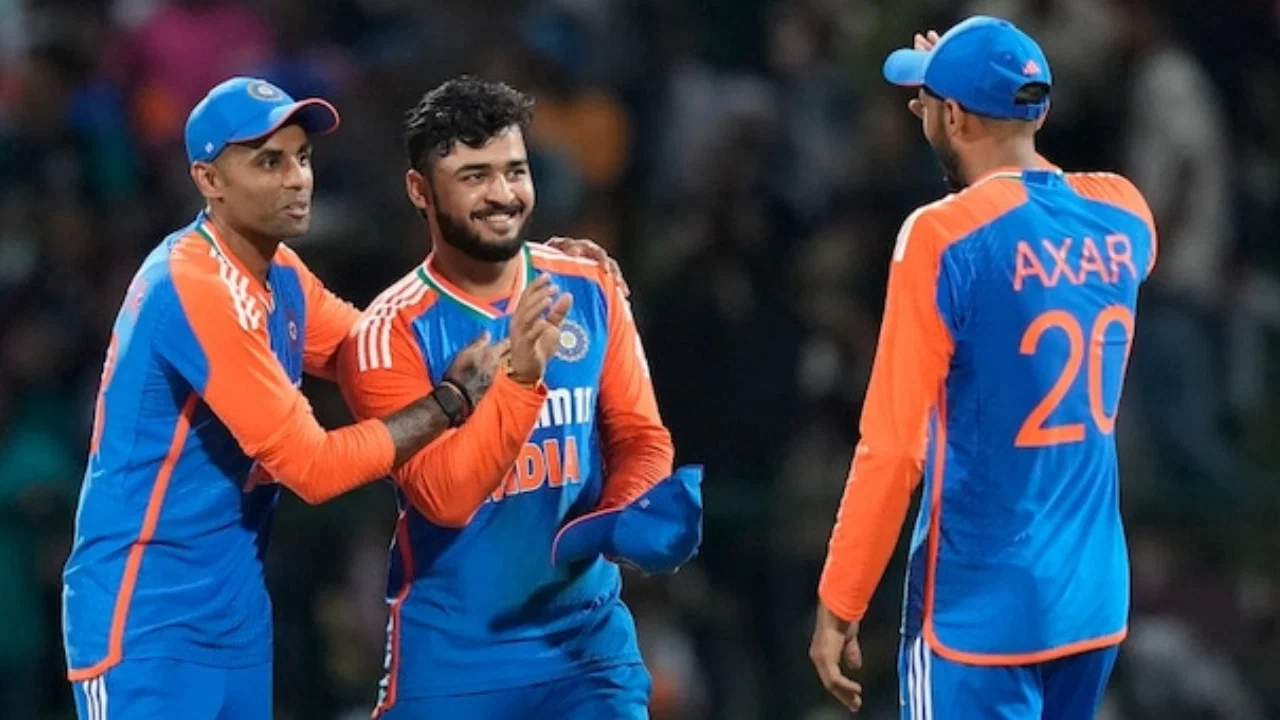 Axar Patel, Suryakumar Yadav and Riyan Parag