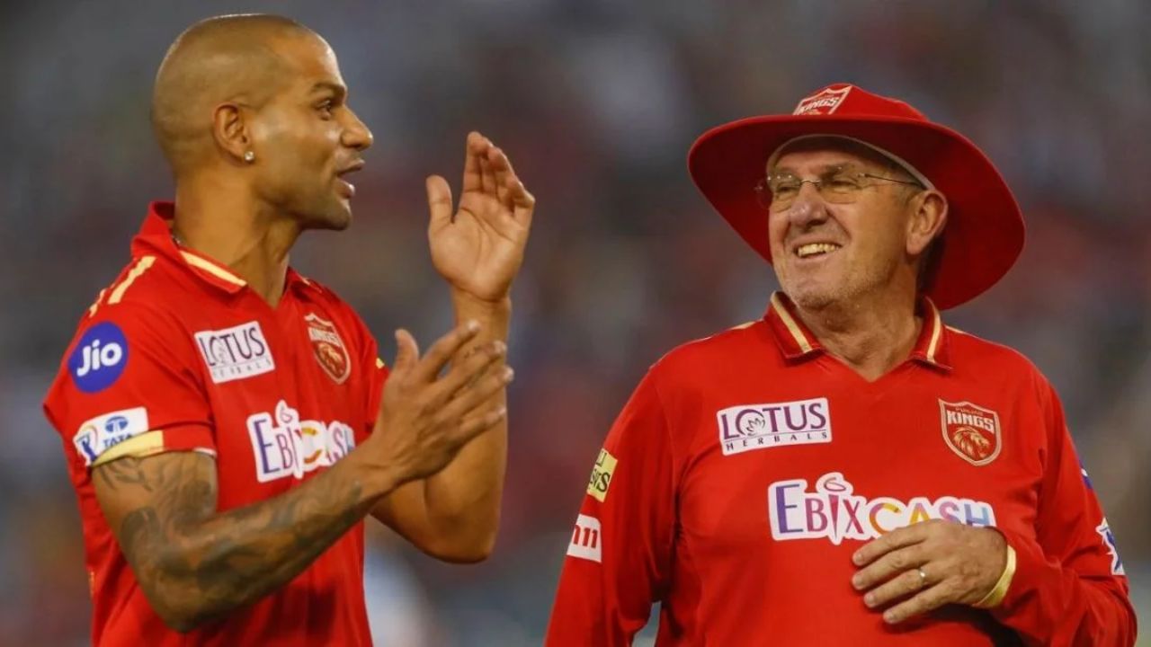 Trevor Bayliss and Shikhar Dhawan