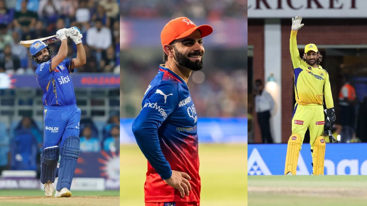Virat Kohli, Rohit Sharma and MS Dhoni