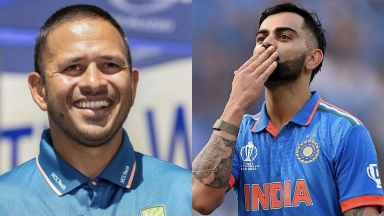 Usman Khawaja and Virat Kohli