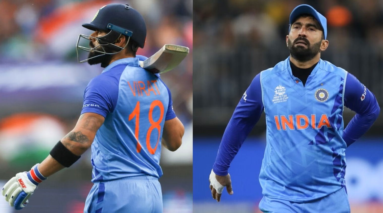 Virat Kohli and Dinesh Karthik