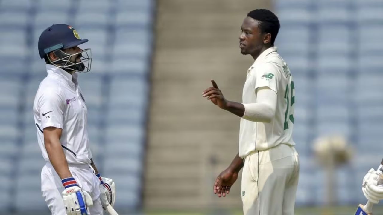 Virat Kohli and Kagiso Rabada