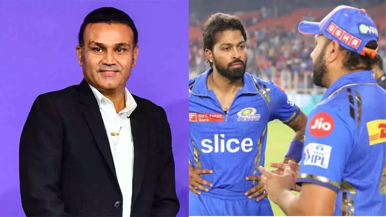 Virender Sehwag Hardik Pandya and Rohit Sharma