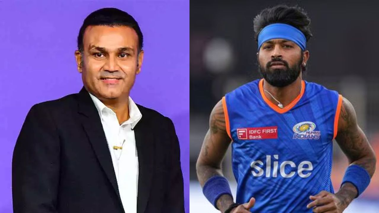 Virender Sehwag and Hardik Pandya