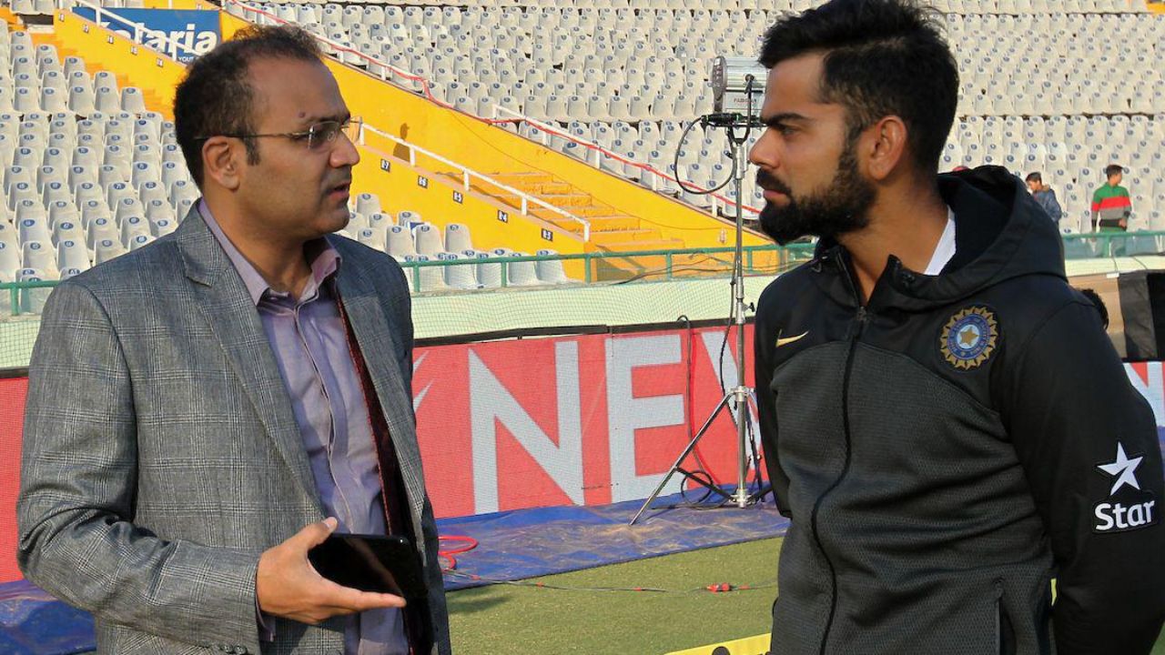 Virender Sehwag and Virat Kohli