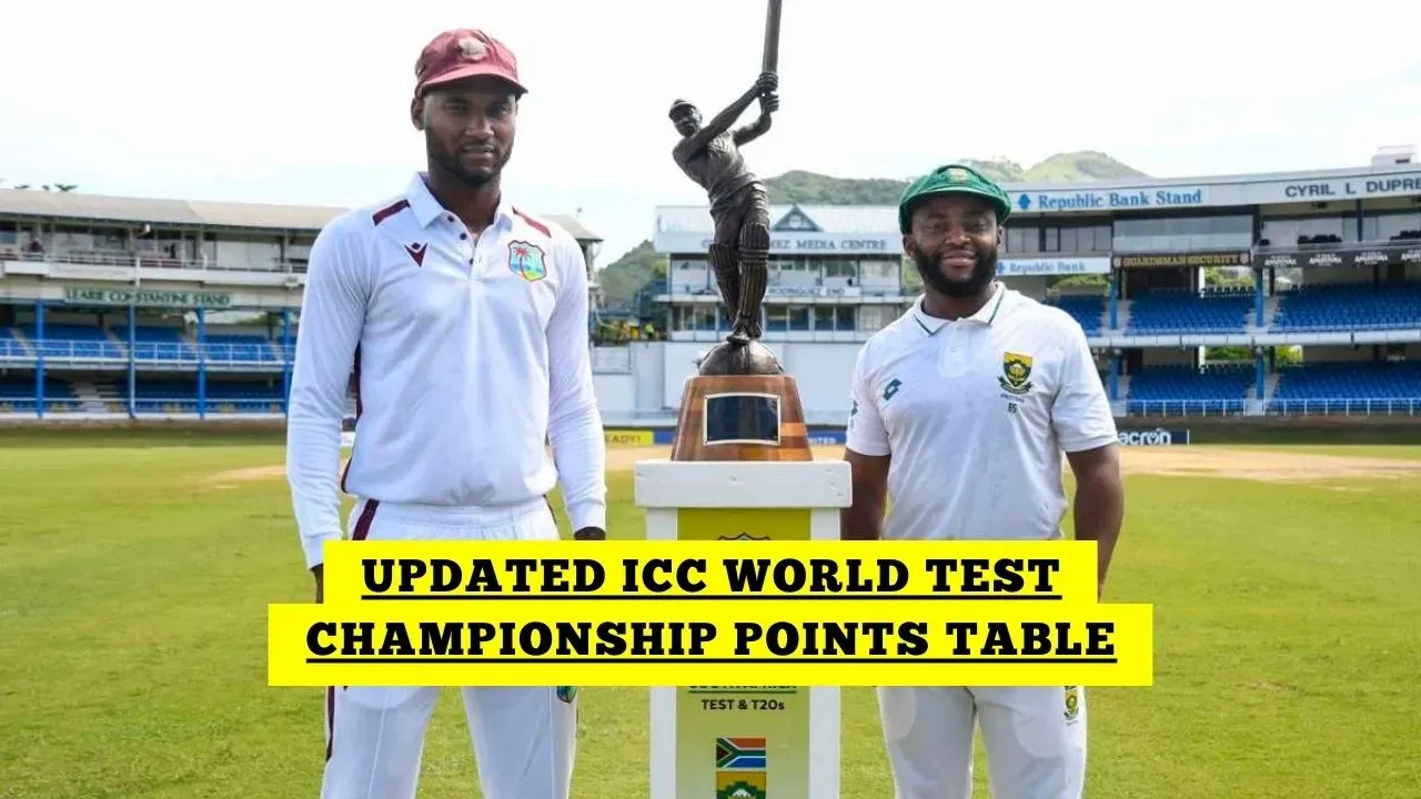 Updated ICC World Test Championship Points Table After WI vs SA 1st