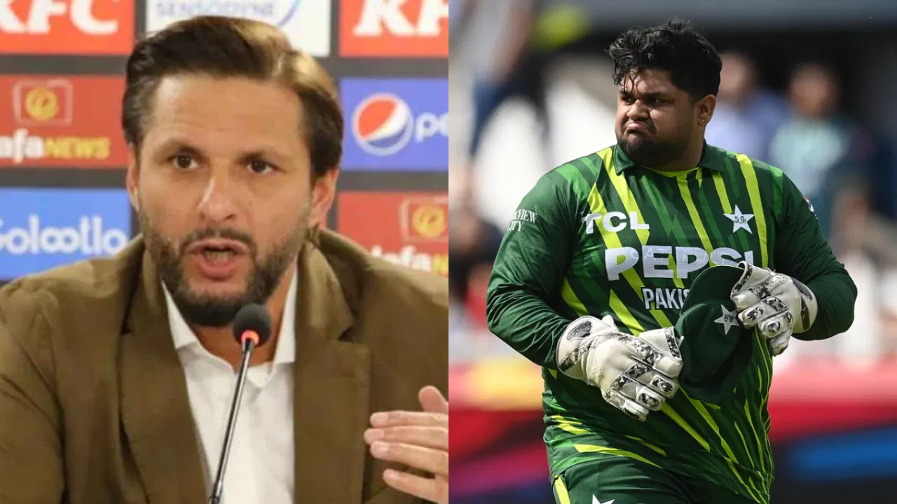 Shahid Afridi and Azam Khan