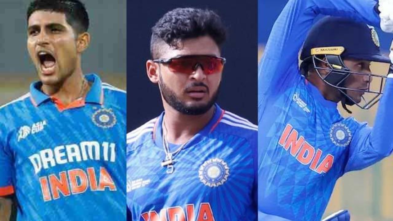 Shubman Gill, Riyan Parag, Abhishek Sharma, India