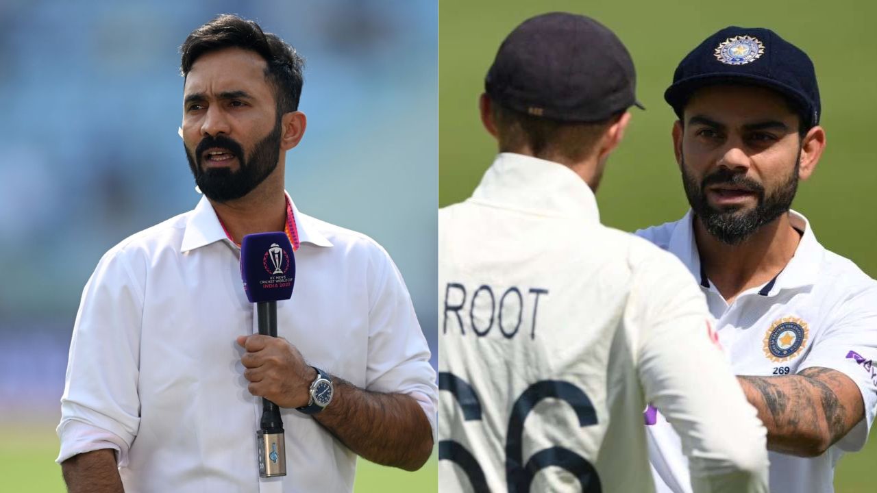 Dinesh Karthik, Joe Root and Virat Kohli