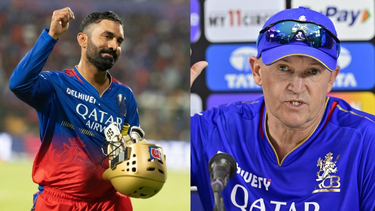 Dinesh Karthik and Andy Flower
