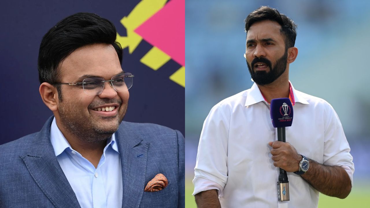 Dinesh Karthik and Jay Shah