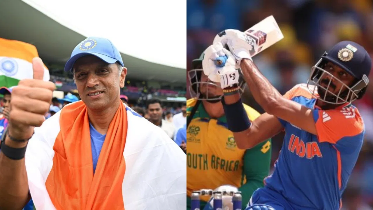 Rahul Dravid and Axar Patel